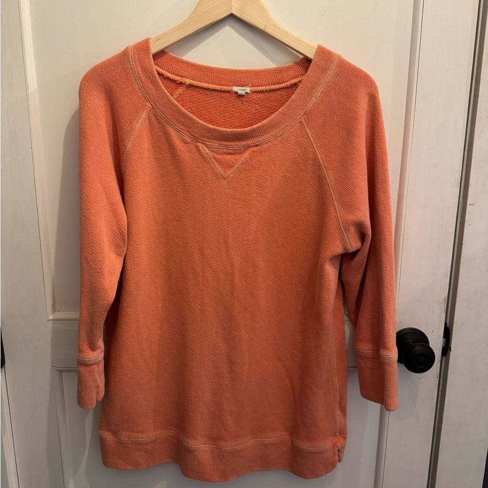 J. Crew Women's Coral Crew Neck Sweater
